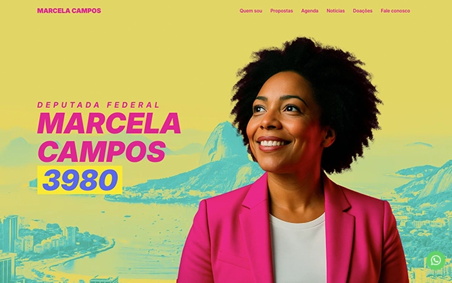 Mockup do modelo Felipe para vereador 2026