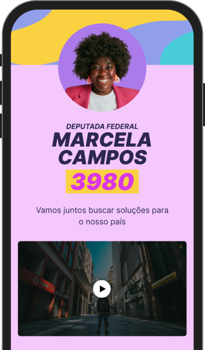 Site para candidato político em 2026