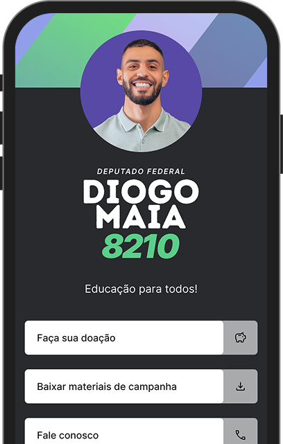 Site para candidato político em 2026